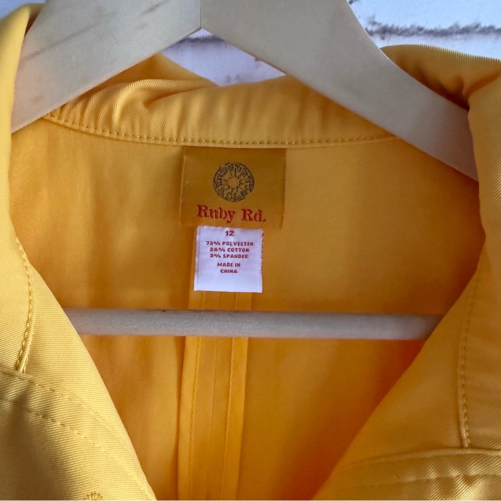 Ruby Rd. Yellow Utility Jacket With Black Accents - image 3